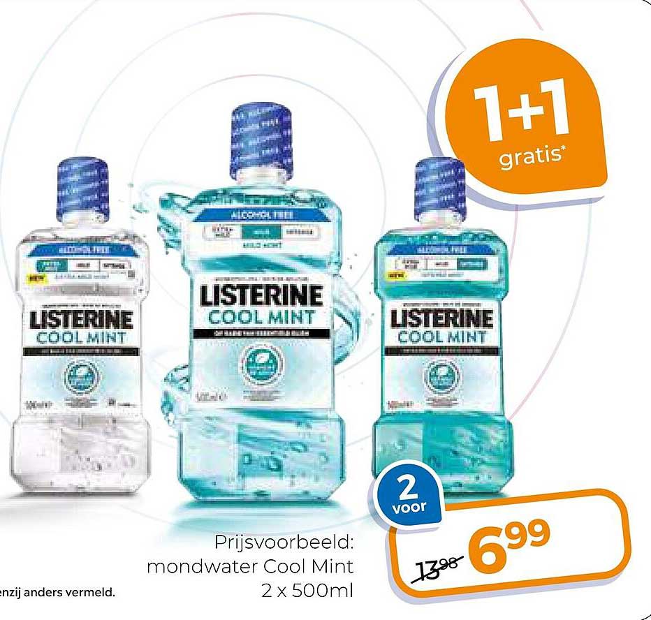 Listerine Cool Mint 1+1 gratis