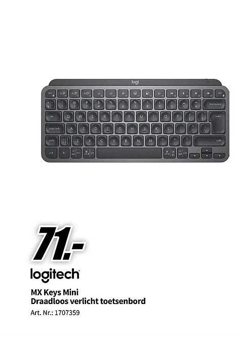 logitech MX Keys Mini Draadloos verlicht toetsenbord