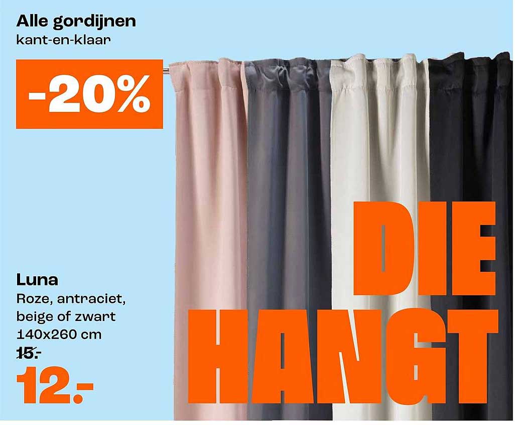 Luna Roze, antraciet, beige of zwart 140x260 cm -20%