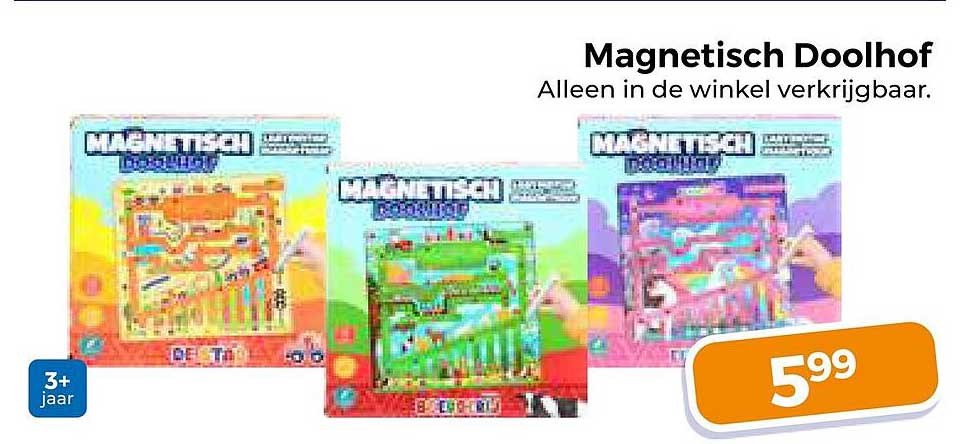 Magneetisch Doolhof Alleen in de winkel verkrijgbaar.
