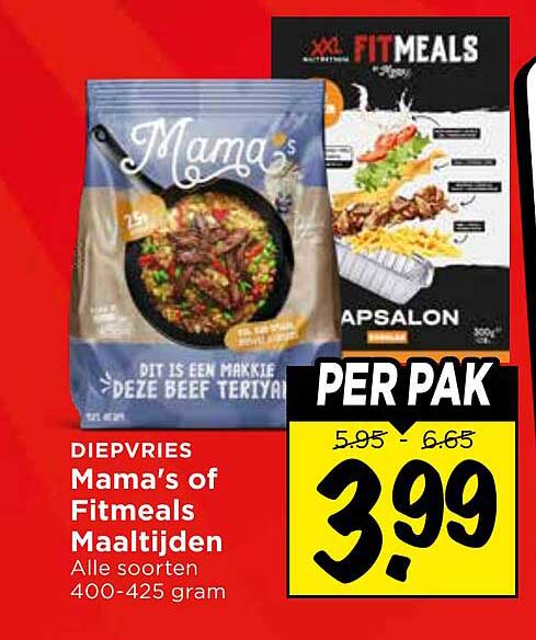 Mama's of Fitmeals Maaltijden Alle soorten 400-425 gram