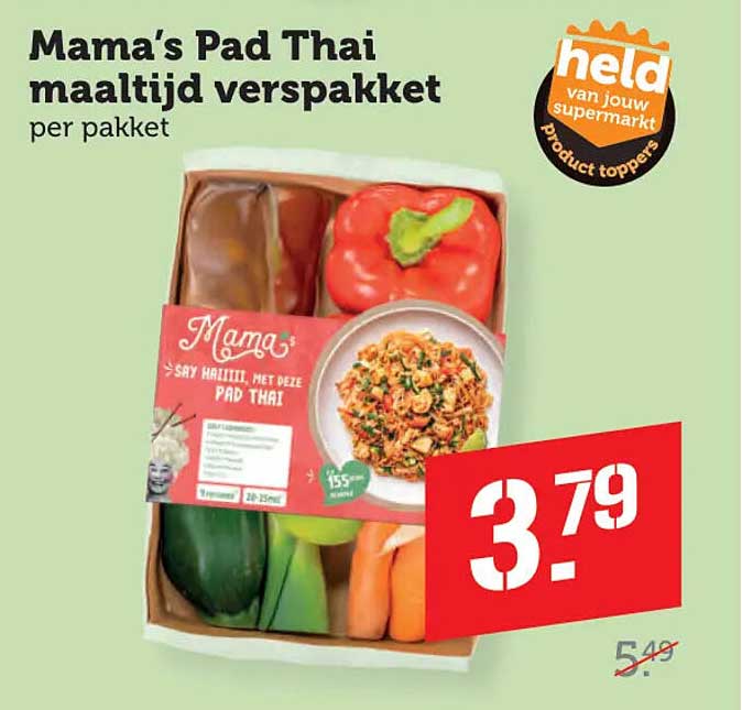Mama's Pad Thai maaltijd verspakkket