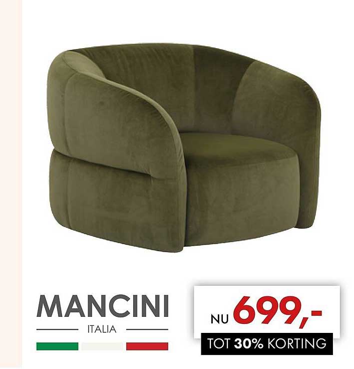 MANCINI ITALIA TOT 30% KORTING