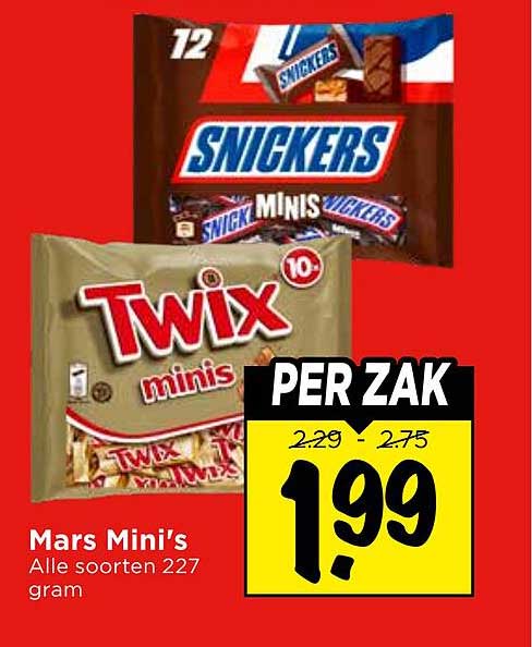 Mars Mini’s Alle soorten 227 gram