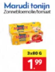 Marudi tonijn Zonnebloemolie tomaat