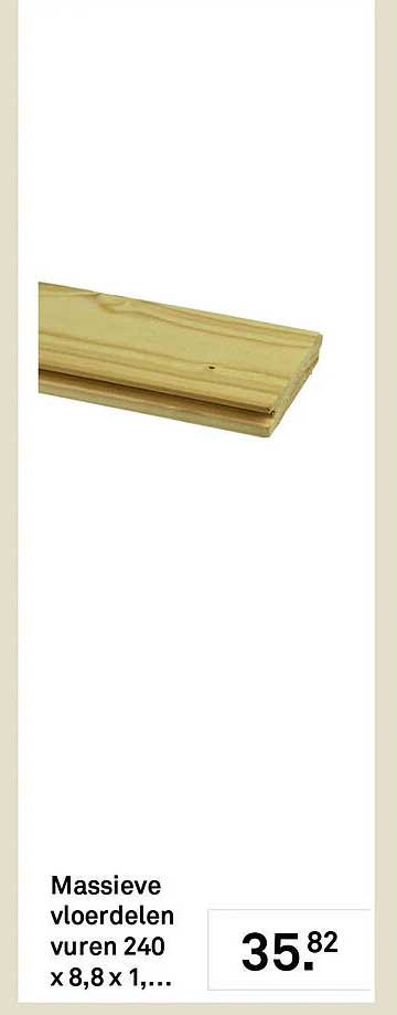 Massieve vloerdelen vuren 240 x 8,8 x 1,...