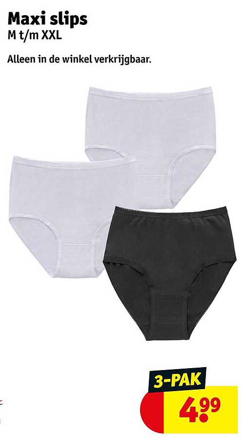 Maxi slips M t/m XXL 3-PAK