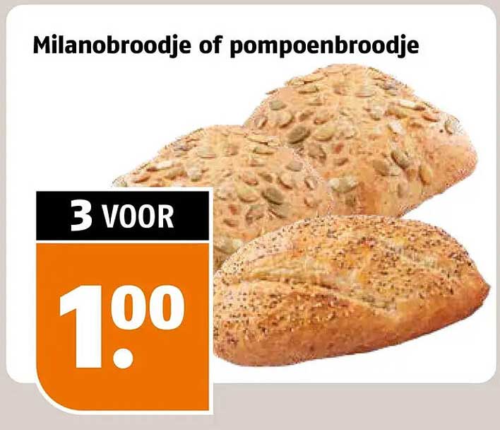 Milanobroodje of pompoenbroodje