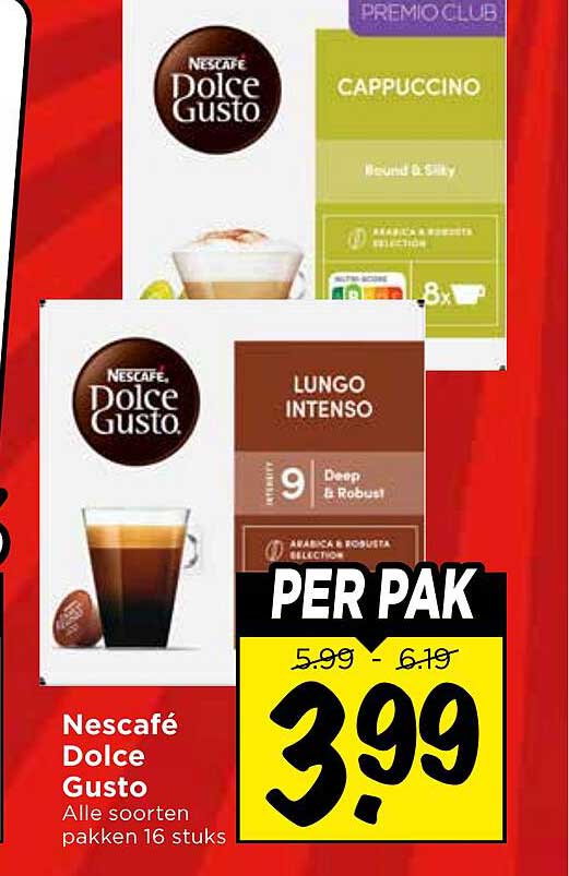 Nescafé Dolce Gusto Alle soorten pakken 16 stuks PER PAK