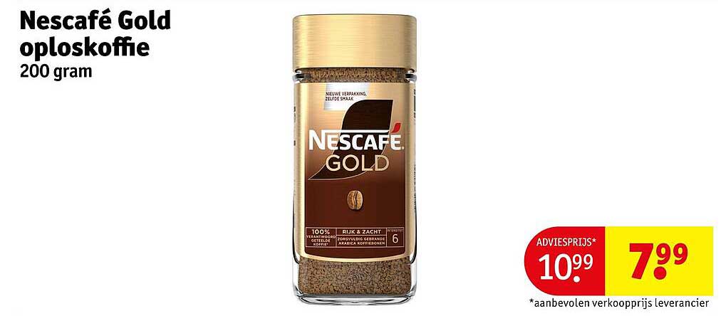 Nescafé Gold oploskoffie 200 gram