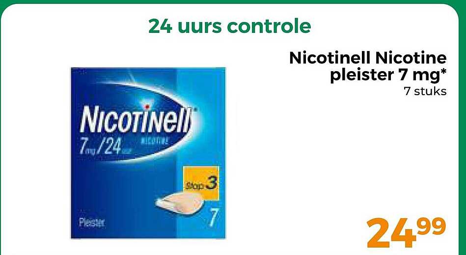 Nicotinell Nicotine pleister 7 mg* 7 stuks
