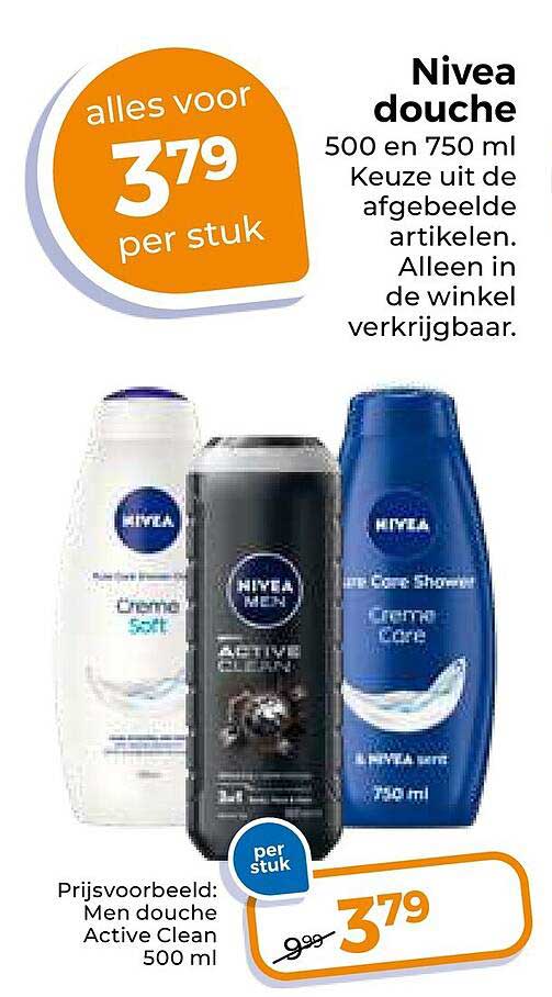 Nivea douche 500 en 750 ml