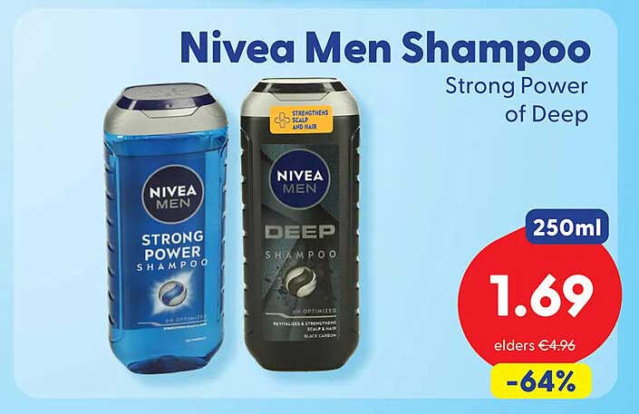 Nivea Men Shampoo Strong Power of Deep