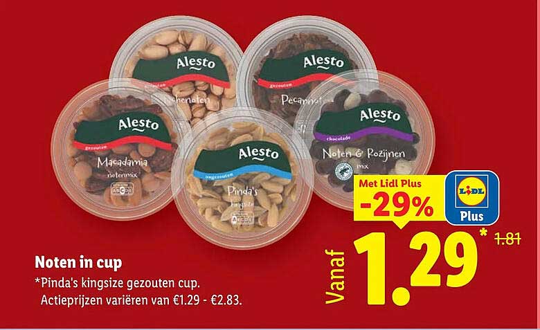 Noten in cup