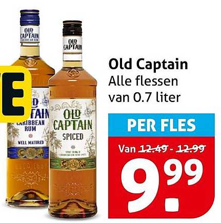 Old Captain Alle flessen van 0.7 liter PER FLES