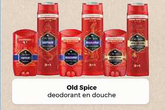 Old Spice deodorant en douche
