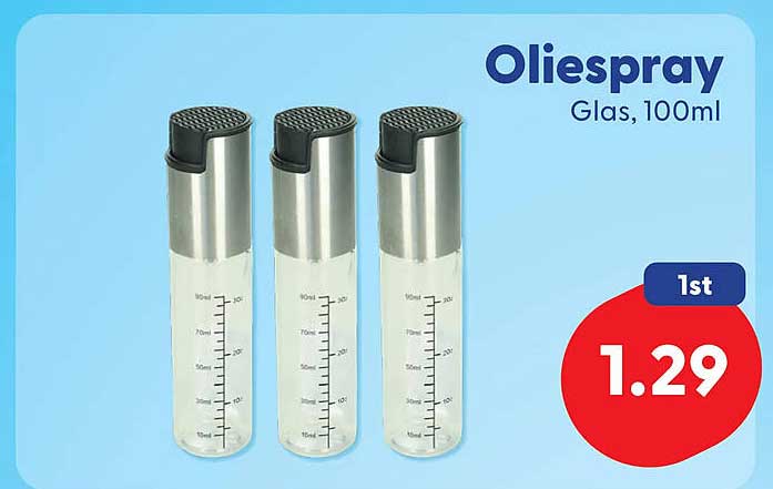 Oliespray Glas, 100ml 1st