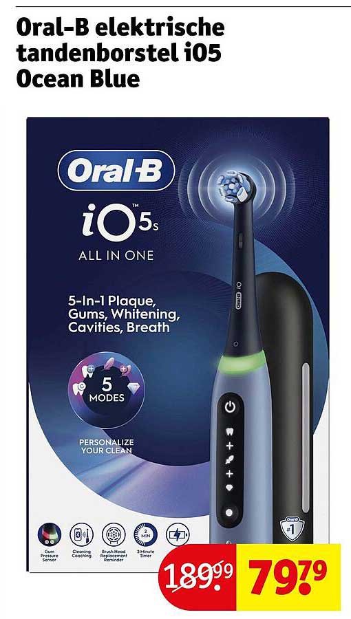 Oral-B elektrische tandenborstel iO5 Ocean Blue