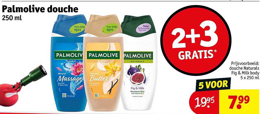 Palmolive douche 250 ml 2+3 GRATIS*