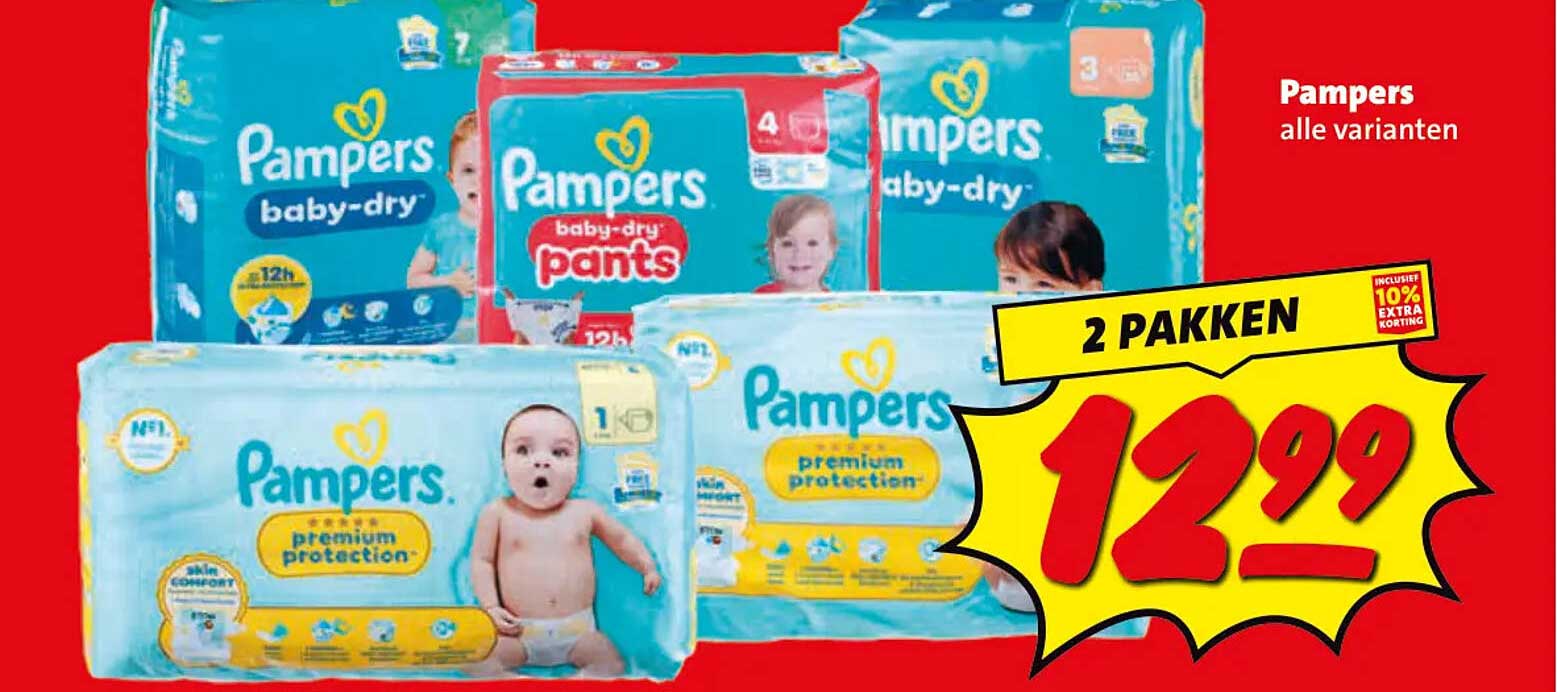 Pampers alle varianten 2 PAKKEN