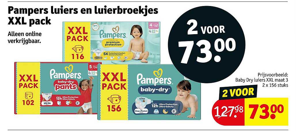 Pampers luiers en luiersbroekjes XXL pack