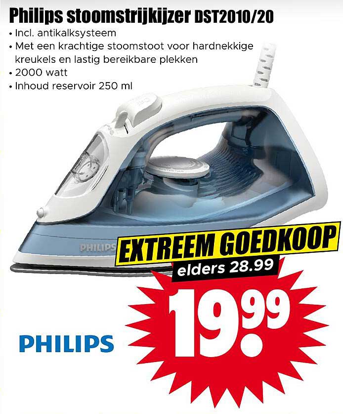 Philips stoomstrijkijzer DST2010/20
