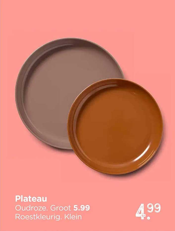 Plateau Oudroze. Groot Roestkleurig. Klein
