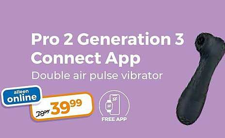 Pro 2 Generation 3 Connect App Double air pulse vibrator