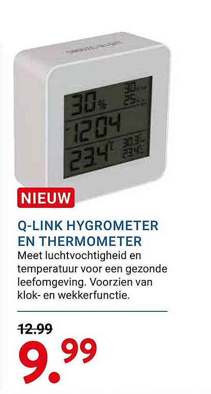 Q-LINK HYGROMETER EN THERMOMETER