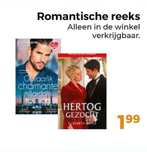 Romantische reeks Alleen in de winkel verkrijgbaar.