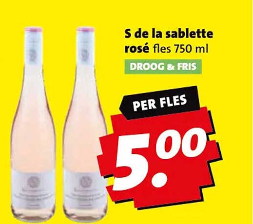 S de la sablette rosé fles 750 ml