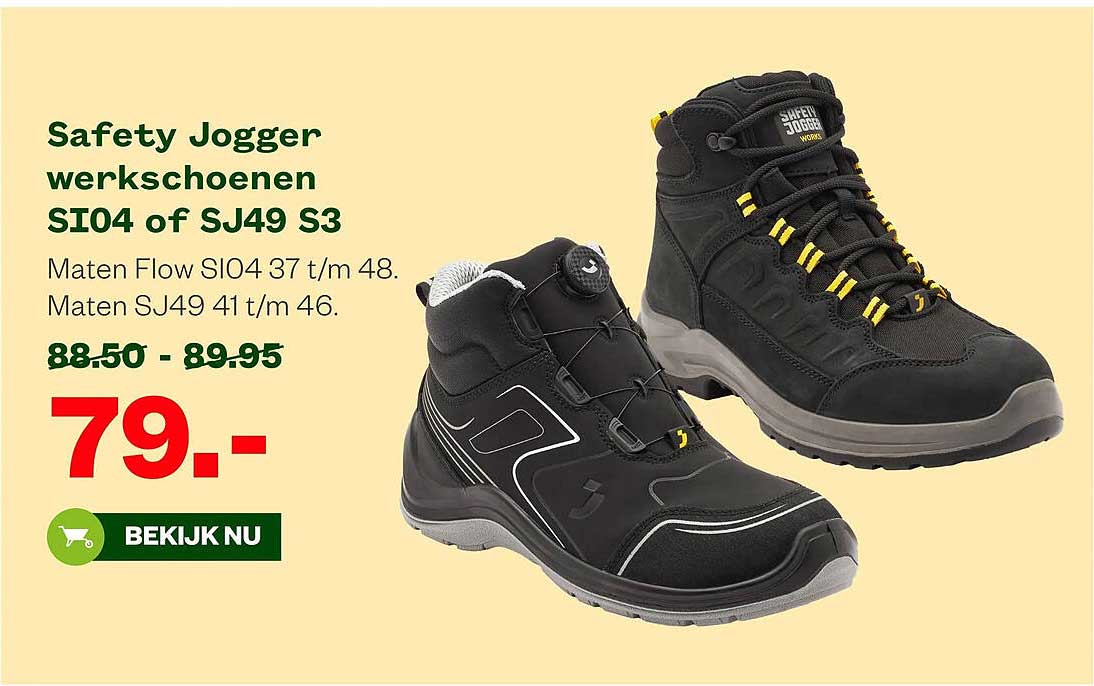 Safety Jogger werkschoenen SI04 of SJ49 S3