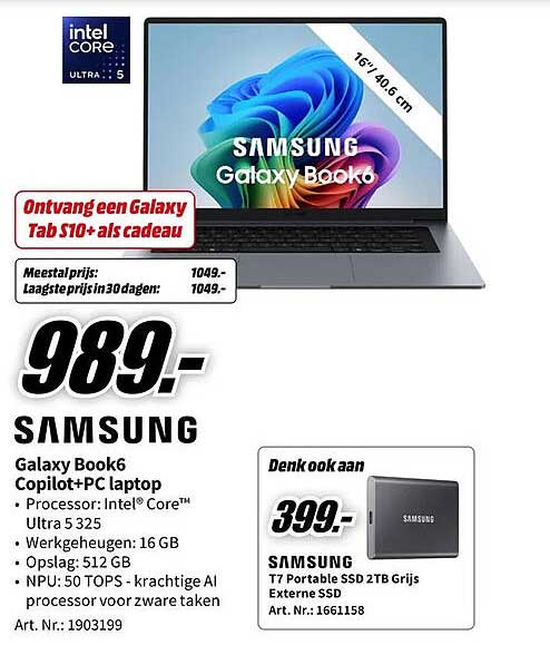 SAMSUNG Galaxy Book6 Copilot+PC laptop