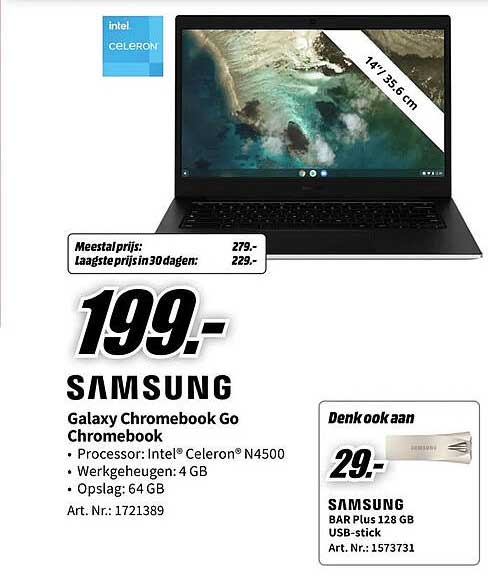 SAMSUNG Galaxy Chromebook Go Chromebook