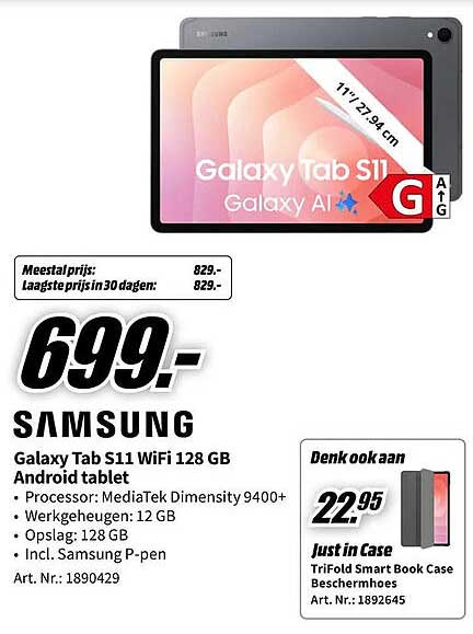 Samsung Galaxy Tab S11 WiFi 128 GB Android tablet
