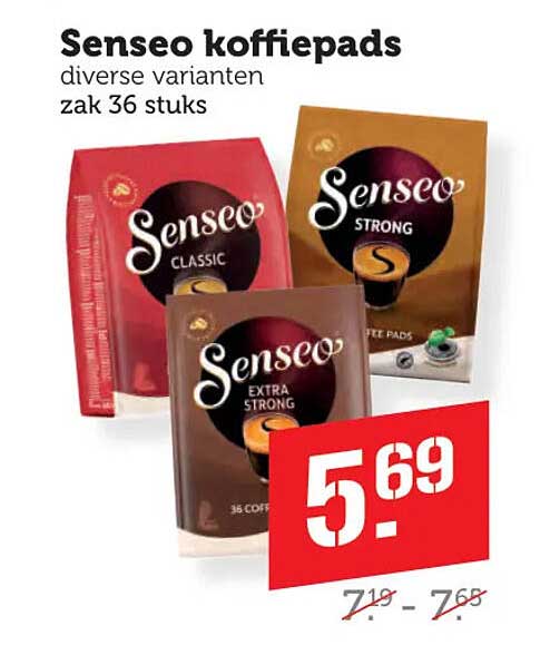 Senseo koffiepads diverse varianten zak 36 stuks