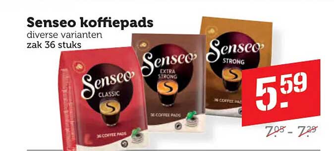 Senseo koffiepads diverse varianten zak 36 stuks