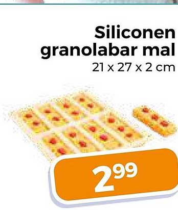 Siliconen granolabarmal