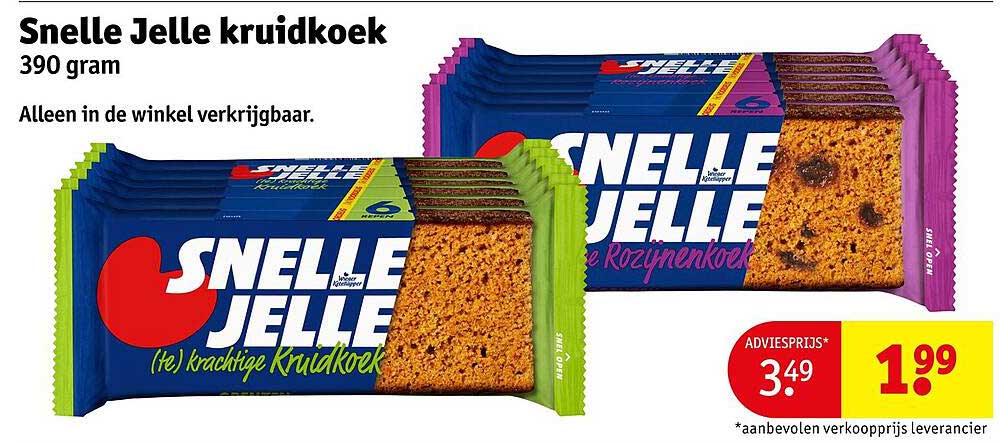 Snelle Jelle kruidkoek 390 gram