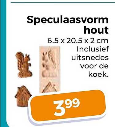 Speculaasvorm hout
