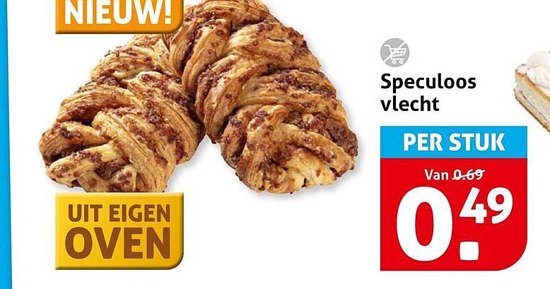 Speculoos vlecht PER STUK