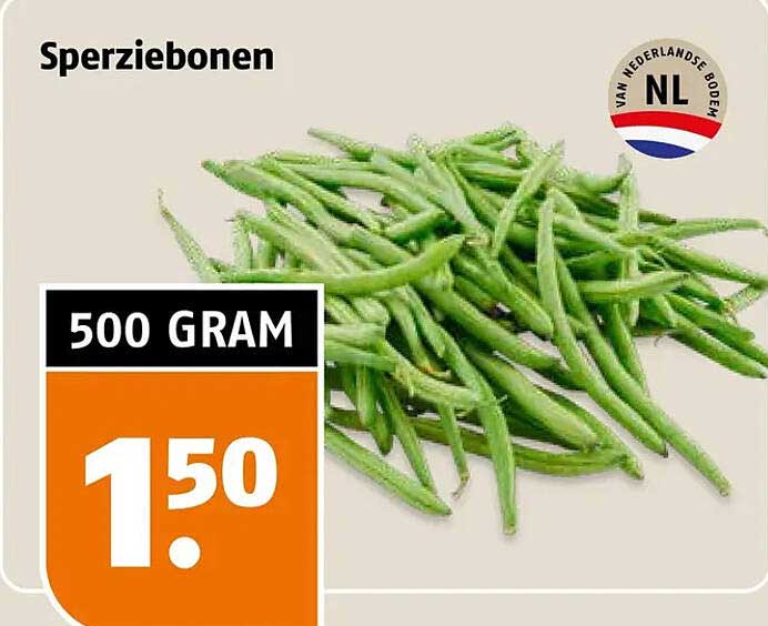 Sperziebonen 500 gram