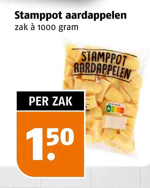 Stamppot aardappelen zak à 1000 gram