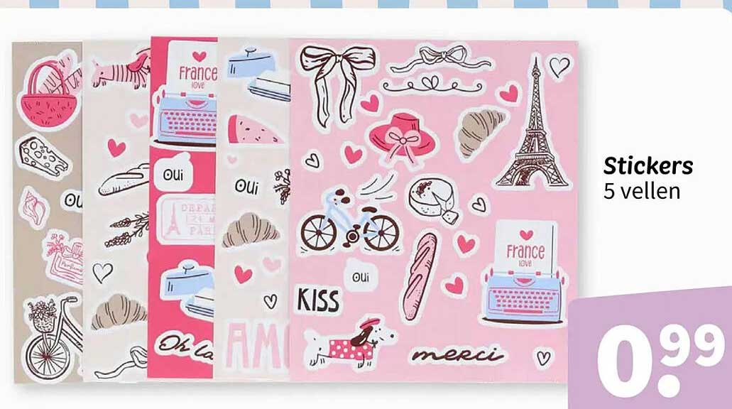 Stickers 5 vellen