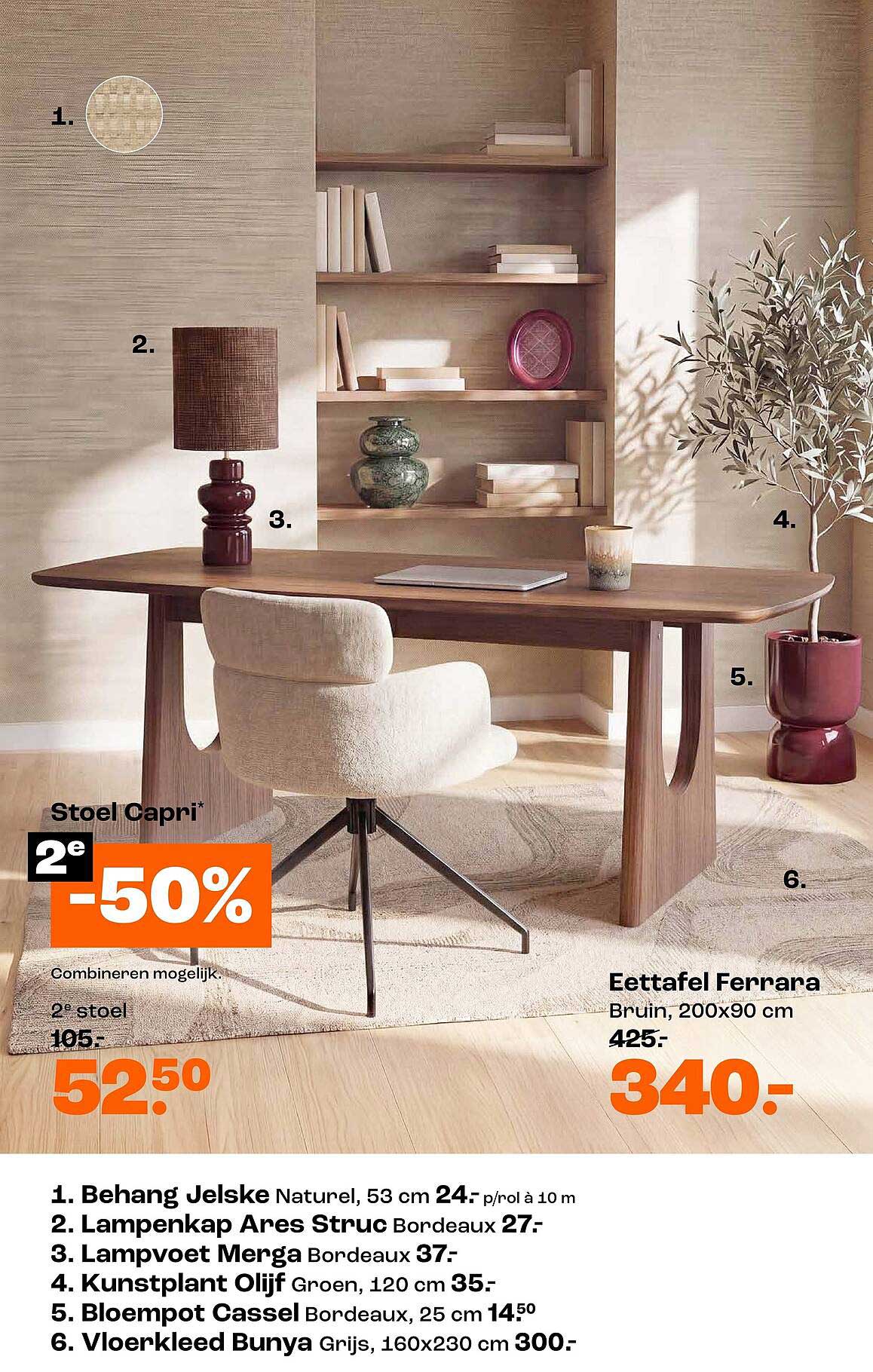 Stoel Capri* 2e -50%