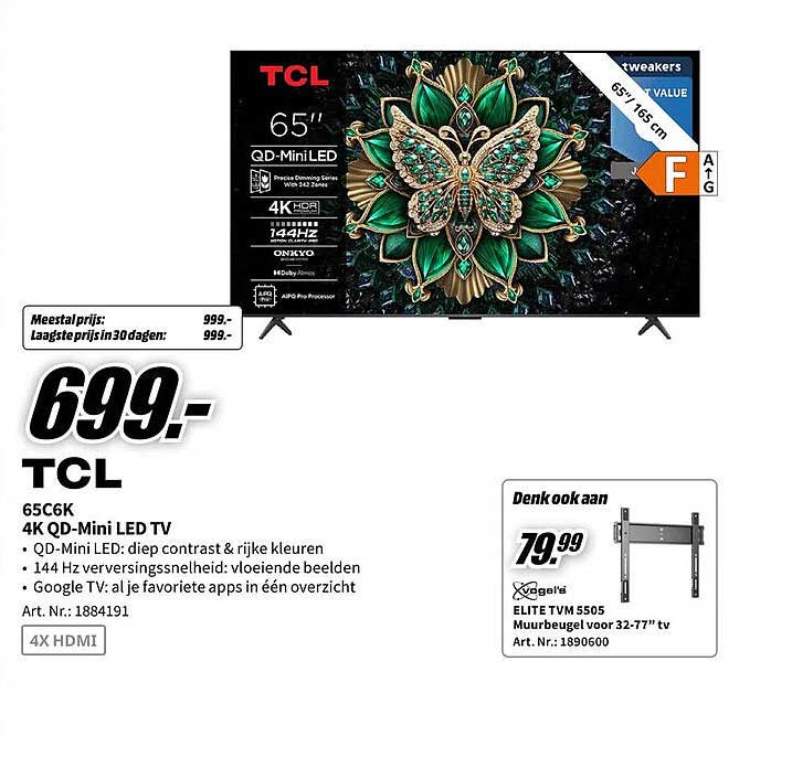 TCL 65C6K 4K QD-Mini LED TV