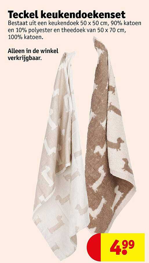 Teckel keukendoekenset