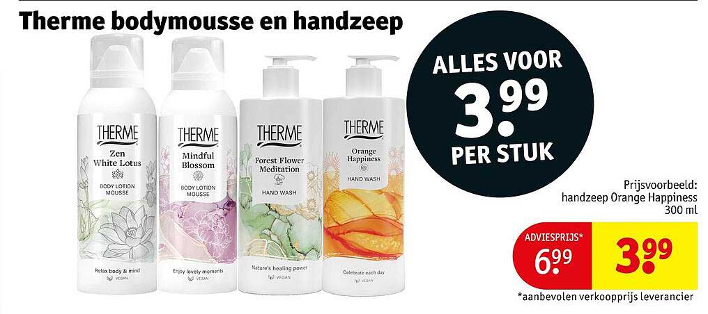 Therme bodymousse en handzeep
