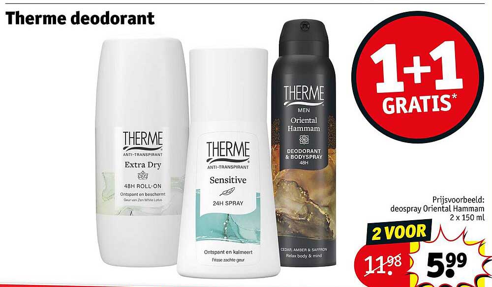 Therme deodorant 1+1 gratis