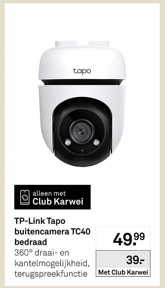 TP-Link Tapo buitencamera TC40 bedraad
